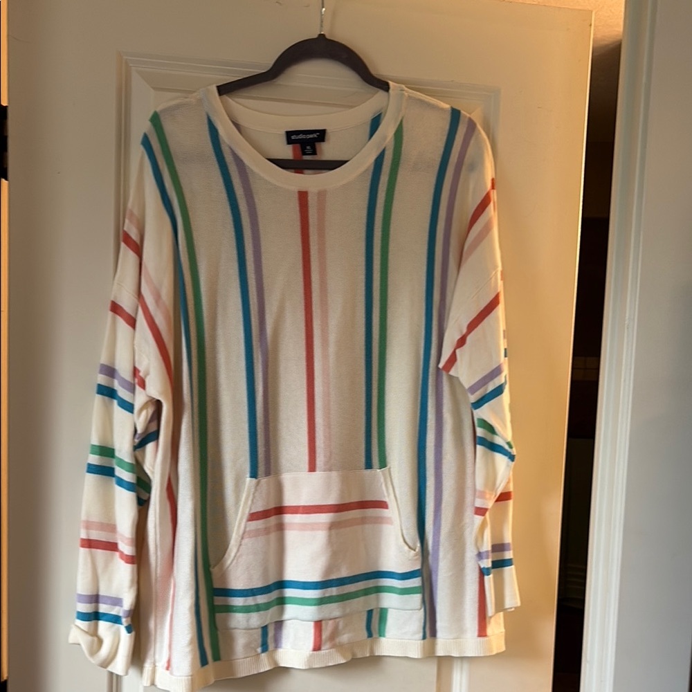 Studio Park Colorful Striped Knit Top